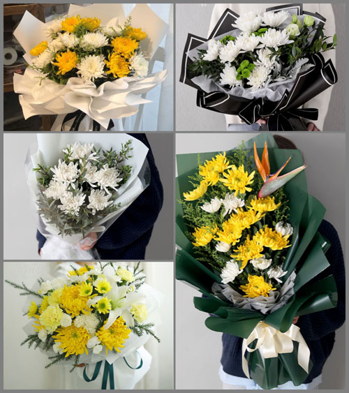 江苏盐城东台市新街镇白事花束代送